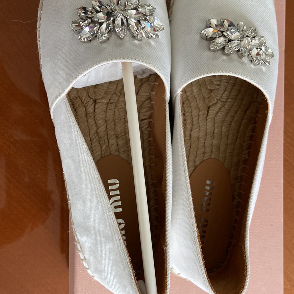 100% Authentic Miu Miu Espadrilles. Size 38 - image 8